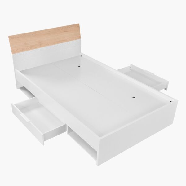 سرير توين بأدراج من ميلان - 120x200 سم