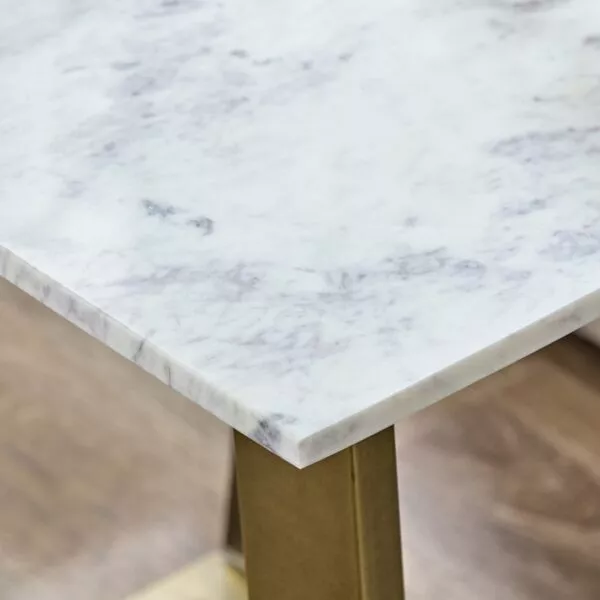طاولة جانبية بسطح رخام من سيلفرادو