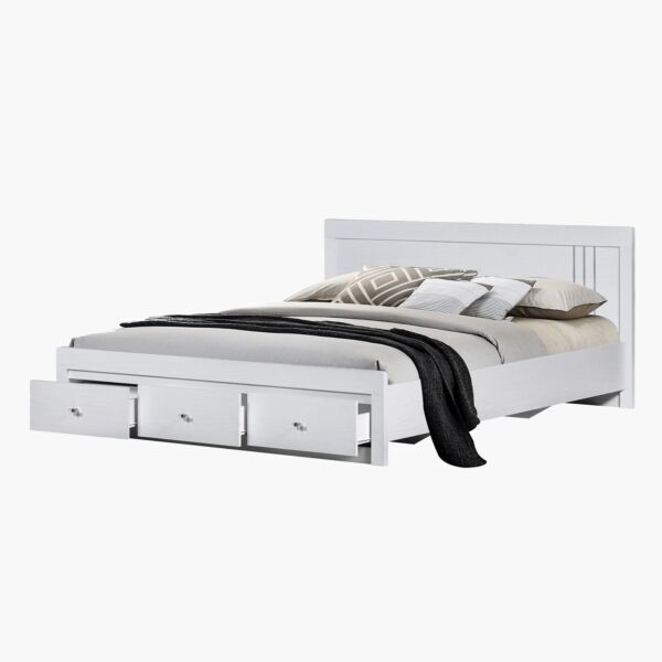 سرير كينج بـ3 أدراج من كورنيل - 180x200 سم