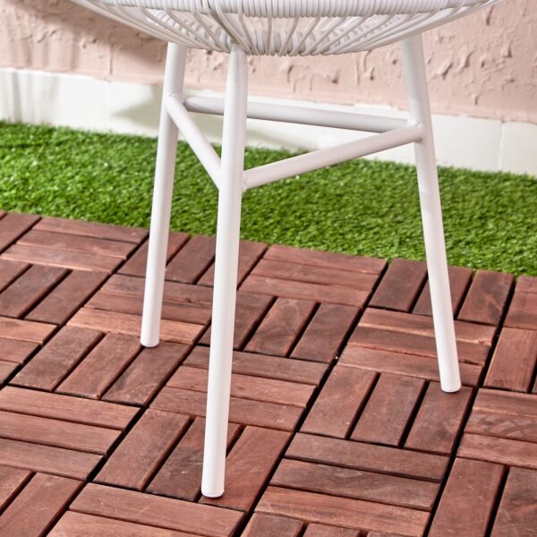 طقم للجلسات الخارجية طاولة وكرسي من كيب - طقم 3 قطع