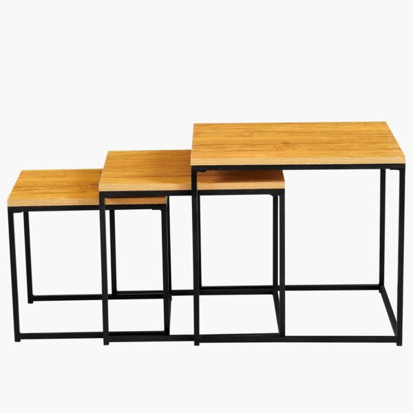 طقم طاولات جانبية متداخلة 3 قطع أوربان من توري