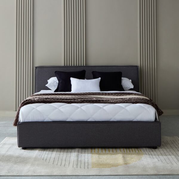 سرير كوين منجد بمساحة تخزين هيدروليك من كولتورب - 160x200 سم