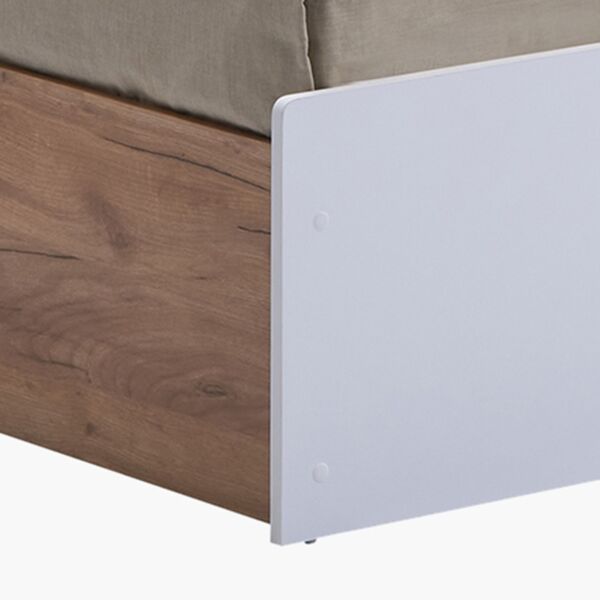 سرير كينج بلوح رأسي بمساحة تخزين من جونو - 180x200 سم