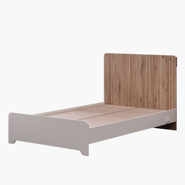 سرير توين ذكي بلوح رأسي بمساحة تخزين من بولو - 120x200 سم