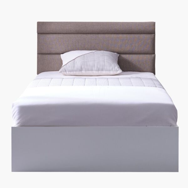 سرير توين ذكي بلوح رأسي منجد من ستار - 120x200 سم