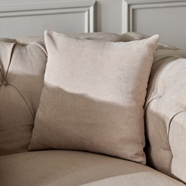 كنبة فردية قماش بمساند ذراعين مع وسادة من سيبريس