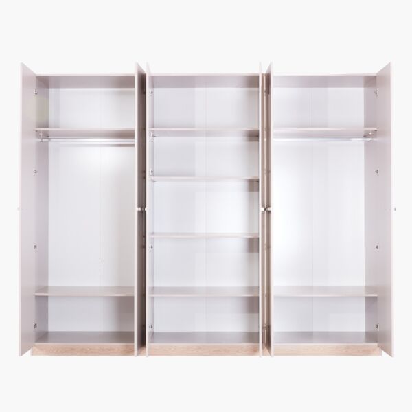 دولاب ملابس 6 أبواب مع مرآة من هايز