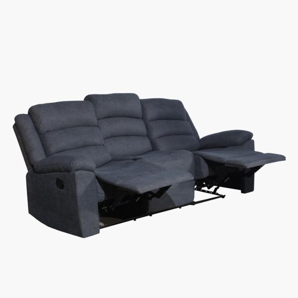 كنبة استرخاء قماش 3 مقاعد من زنوبيا