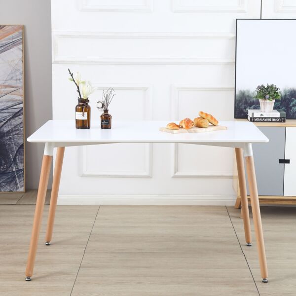 طقم سُفرة 4 مقاعد بأرجل من الخشب الصلب من توتو ديمي