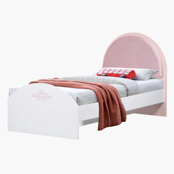 سرير فردي للأطفال منجد من بيكسي - 90x200 سم