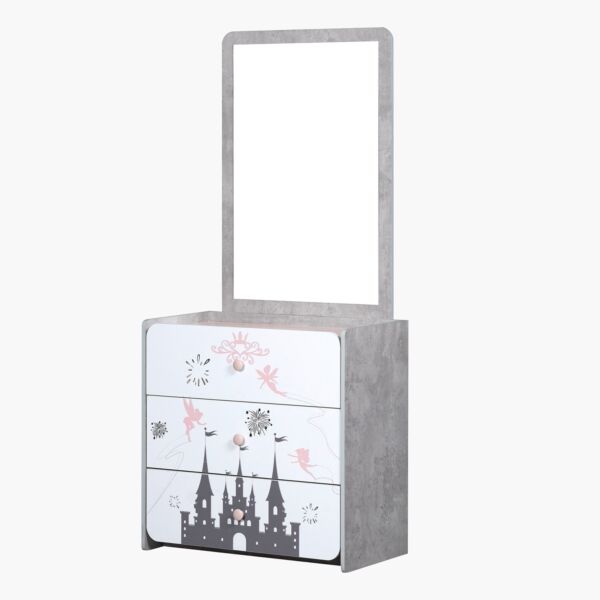 طاولة تزيين بمرآة و3 أدراج من بيكسي