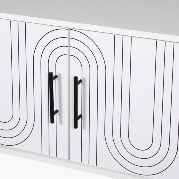 طاولة تلفزيون كبيرة 180 سم للأجهزة حتى 75 بوصة من إيرا