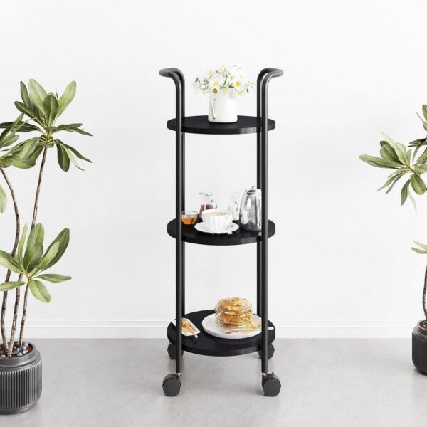 عربة تقديم 3 طوابق مستديرة من هافوك