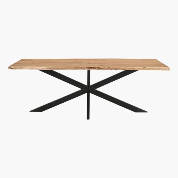 طاولة طعام خشب صلب ل 8 مقاعد من كليفتون