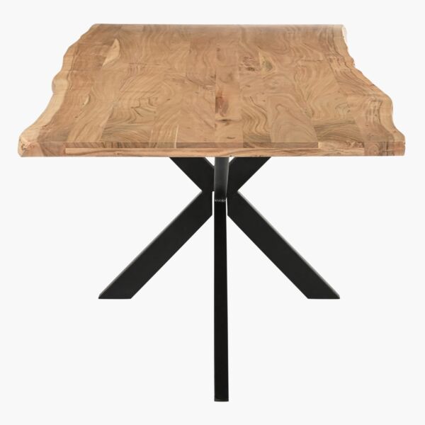 طاولة طعام خشب صلب ل 8 مقاعد من كليفتون