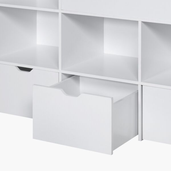 وحدة تخزين وخزانة كتب بـ 3 أدراج من فانيلا كوزميك