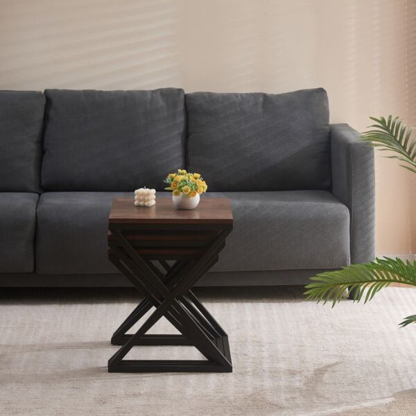 طقم طاولات متداخلة 3 قطع من أسكوت