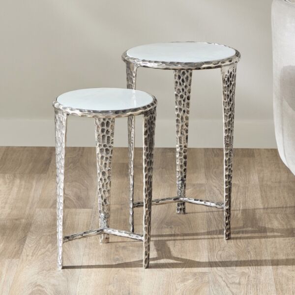 طقم طاولات جانبية سطح رخامي - ريالتو