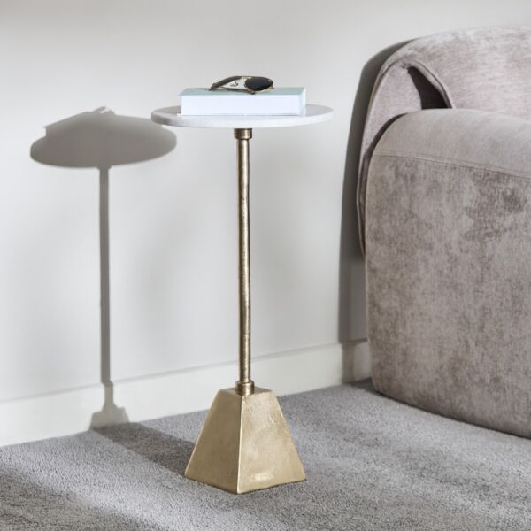 طاولة جانبية بسطح رخام - ديون