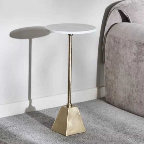 طاولة جانبية بسطح رخام - ديون