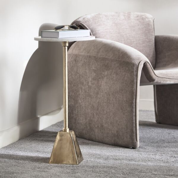 طاولة جانبية بسطح رخام - ديون