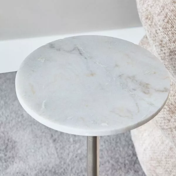 طاولة جانبية بسطح رخامي - سيرفو