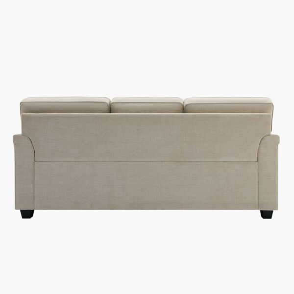 كنبة قماش 3 مقاعد مع 4 وسائد من إن إكس تي كاليفورنيا