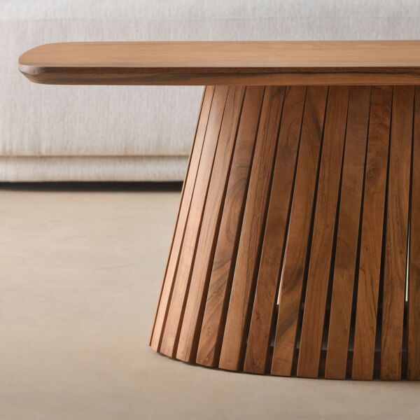 طاولة قهوة من الخشب الصلب - دولتشي