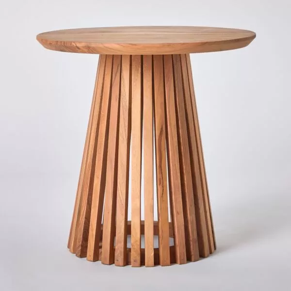 طاولة جانبية مستديرة من الخشب الصلب - دولتشي