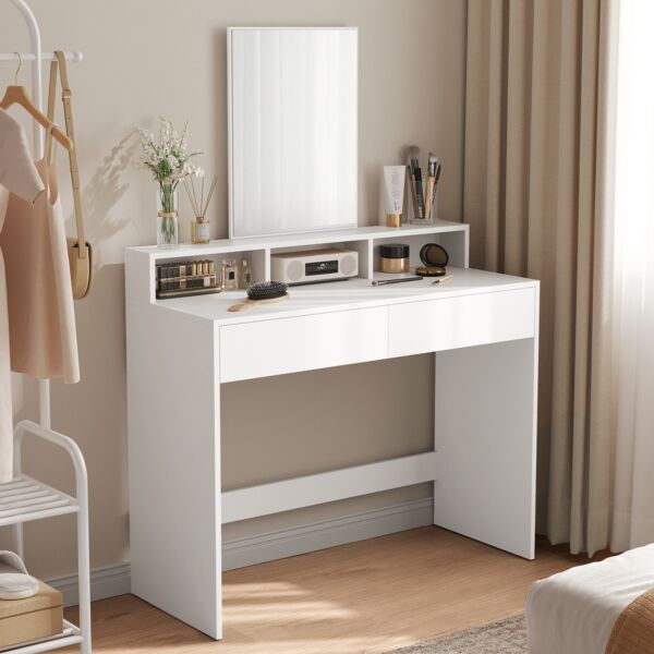 طاولة تزيين مع مرآة بـ درجين نيو فانيتي من برنسيس