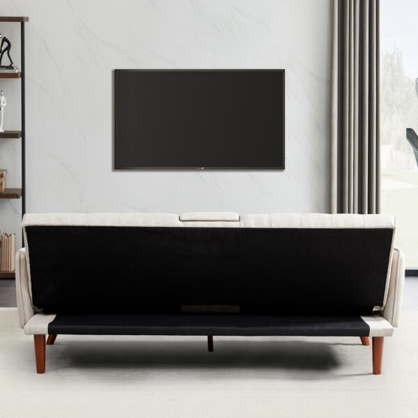 كنبة سرير مع 2 حامل أكواب وشاحن يو إس بي من دابلن