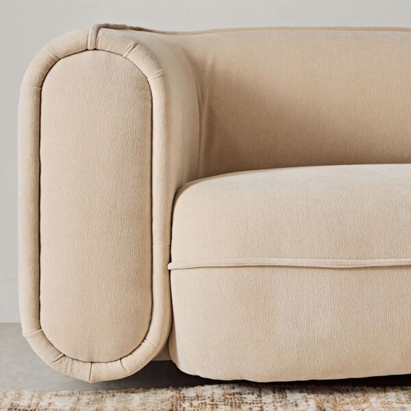 كنبة قماش 3 مقاعد و3 وسائد من فينيكس