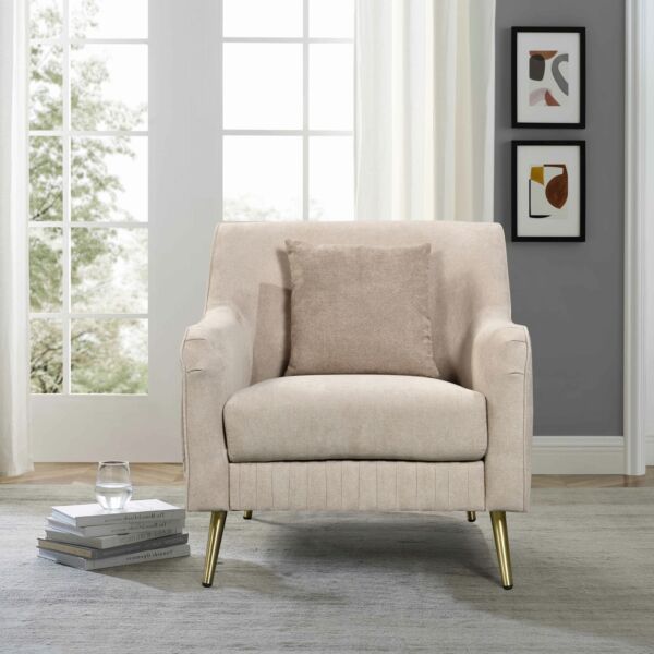 كرسي قماش بمساند ذراعين مع وسادة من سيفيل إن إكس تي