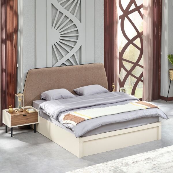 طقم غرفة نوم كينج 6 قطع من لوسيا - 180x200 سم