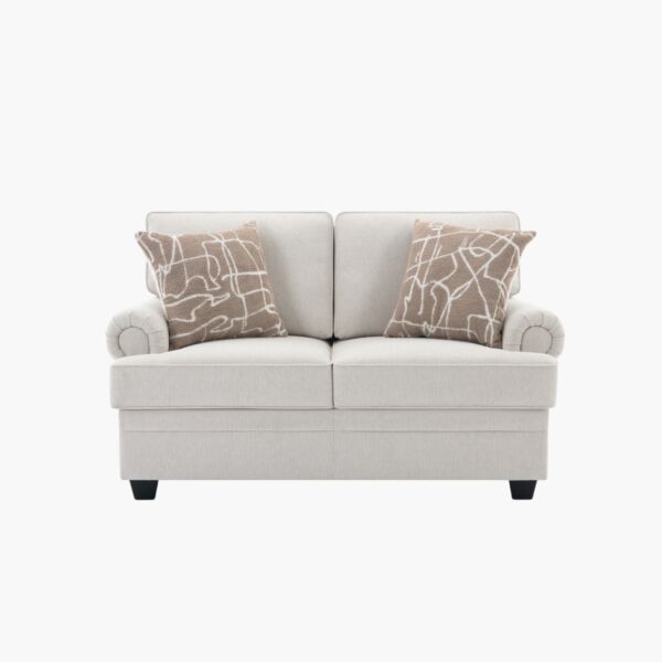 كنبة قماش مقعدين مع وسادتين من أشتون إن إكس تي