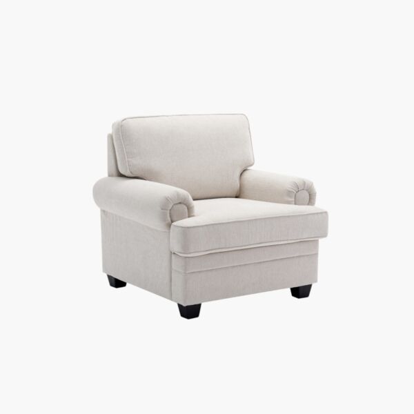 كنبة قماش مفردة بمساند ذراعين نكست من أشتون