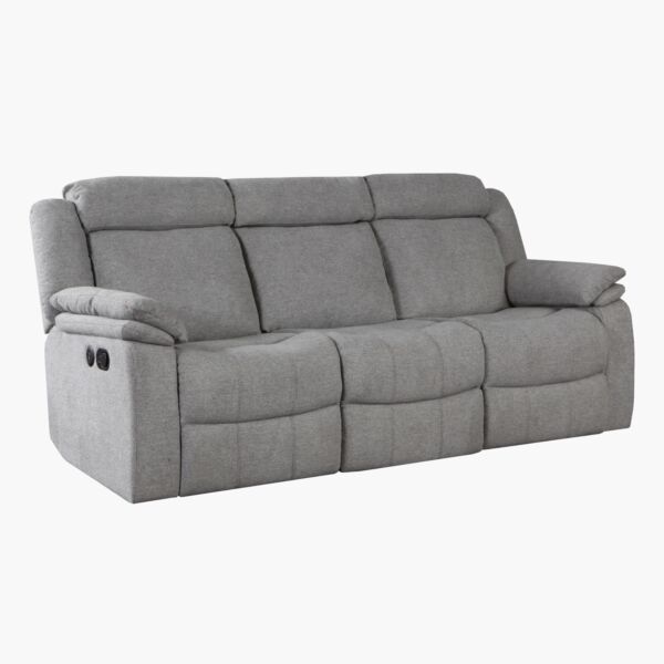 كنبة استرخاء بثلاثة مقاعد مع طاولة قابلة للسحب بحاملين للأكواب ومنفذ يو أس بي من هيلتون