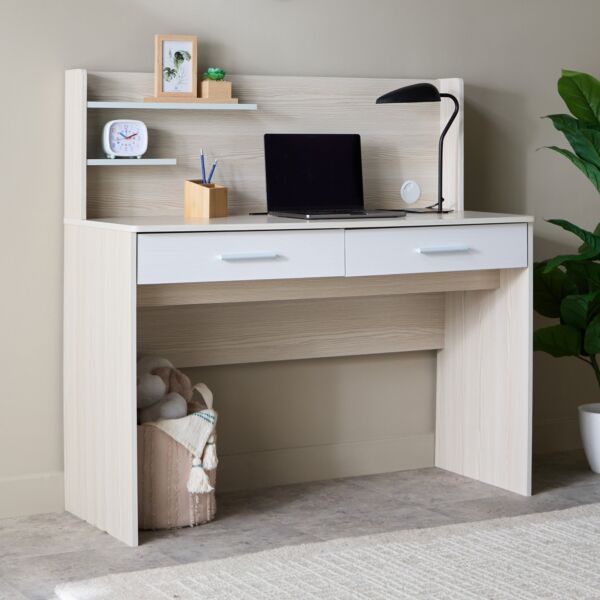 مكتب عمل بدرجين ومساحة تخزين ويو إس بي بإضاءة من سكاي