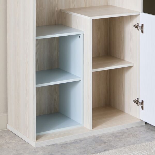 خزانة كتب بـ3 أبواب ورفوف من سكاي