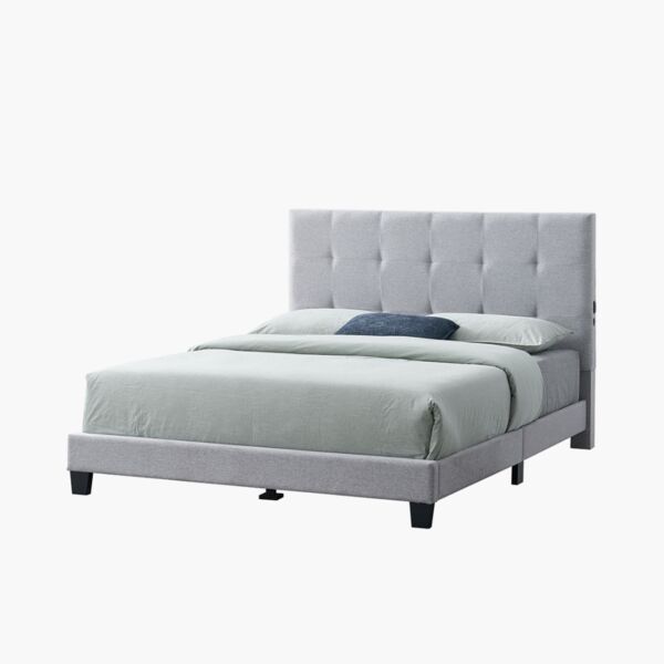 سرير كوين ذكي منجّد من كولتوربا - 160x200 سم