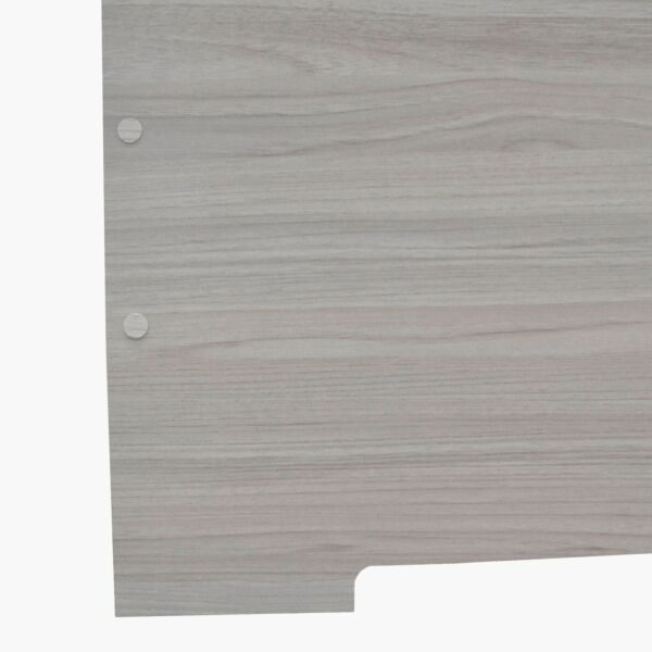 سرير فردي ذكي مع لوح رأسي بمساحة تخزين من إلموود - 90x200 سم