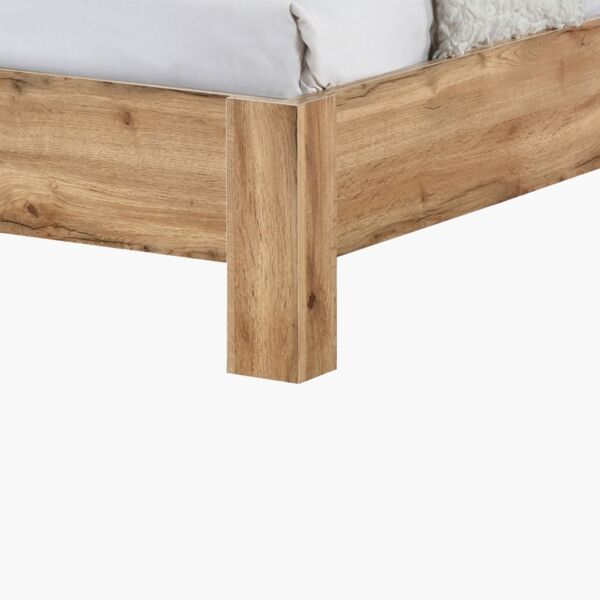 سرير توين ذكي بلوح رأسي بمساحة تخزين من كارنيشن - 120x200 سم