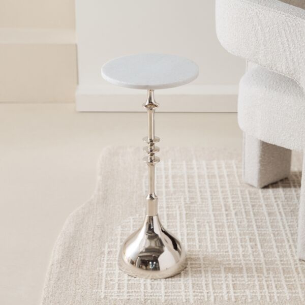 طاولة جانبية بسطح من الرخام الأصلي - بيلي