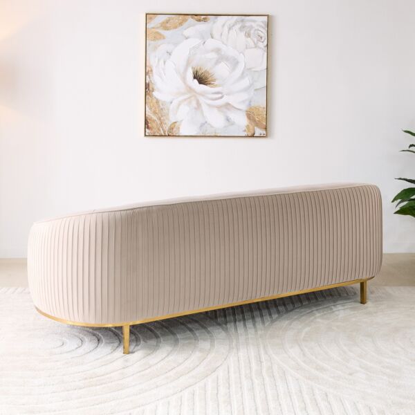 كنبة قماش 3 مقاعد مع 4 وسائد من سورينتو