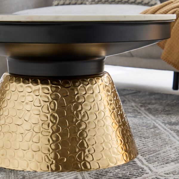 طاولة قهوة بسطح من الرخام الأصلي من كلاريان