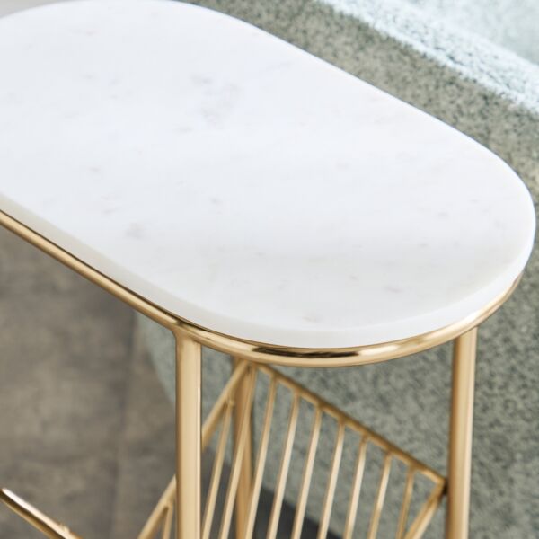 طاولة بسطح من الرخام الأصلي من مارجو