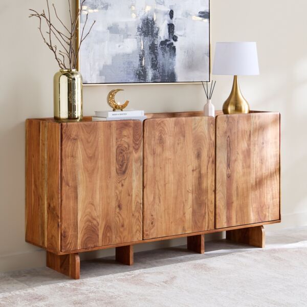 خزانة جانبية 3 أبواب بسطح رخام من سيول