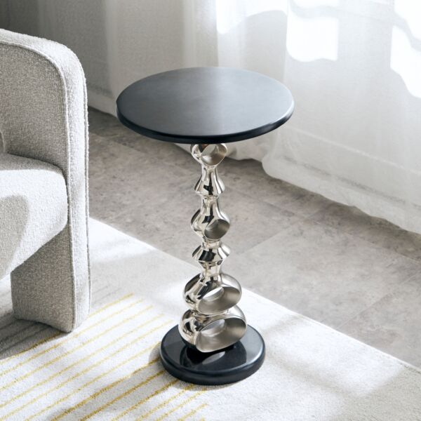 طاولة جانبية بسطح من الرخام الأصلي من أركي