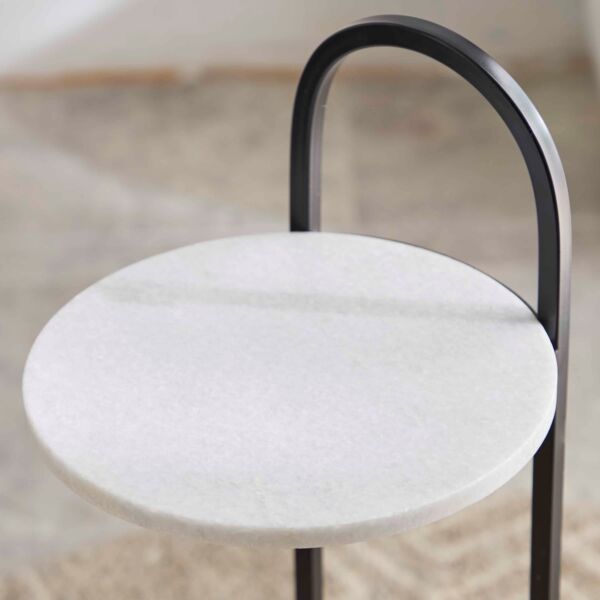 طاولة جانبية بسطح من الرخام الأصلي من كيتي