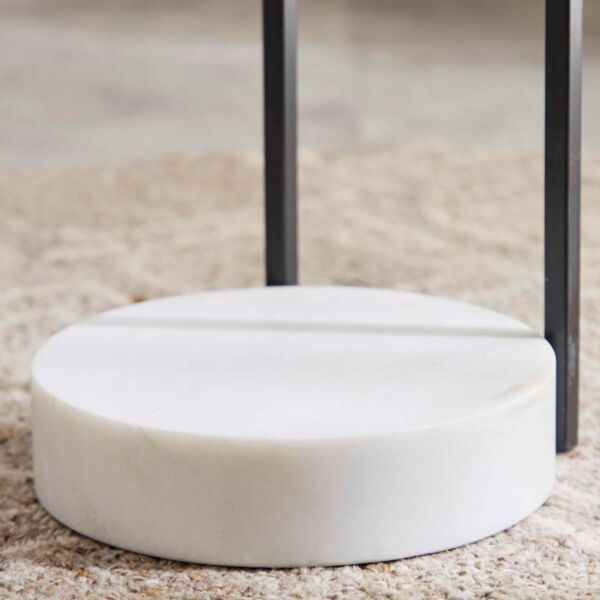 طاولة جانبية بسطح من الرخام الأصلي من كيتي